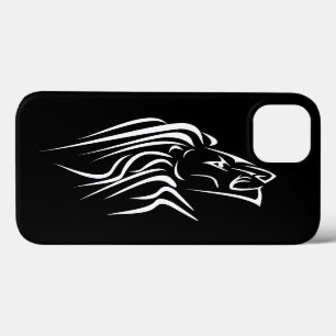Funda Para iPhone 13 Estuche para iPhone negro de león o elija color
