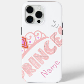 Funda Para iPhone 15 Pro Max Estuche para iPhone nombre de la princesa personal