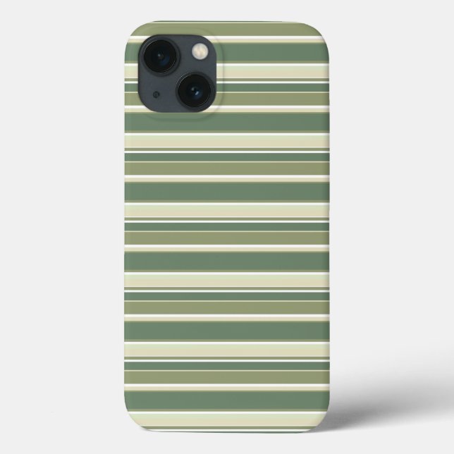 Funda De Case-Mate Para iPhone Estuche para iPhone Olive green stripes Funda-Mate (Reverso)