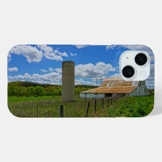 Funda De Case-Mate Para iPhone Estuche para iPhone Ozarks Old Barn y Silo (Reverso (Horizontal) )