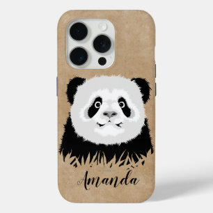 Funda Para iPhone 15 Pro Estuche para iPhone Panda Bear Funda-Mate
