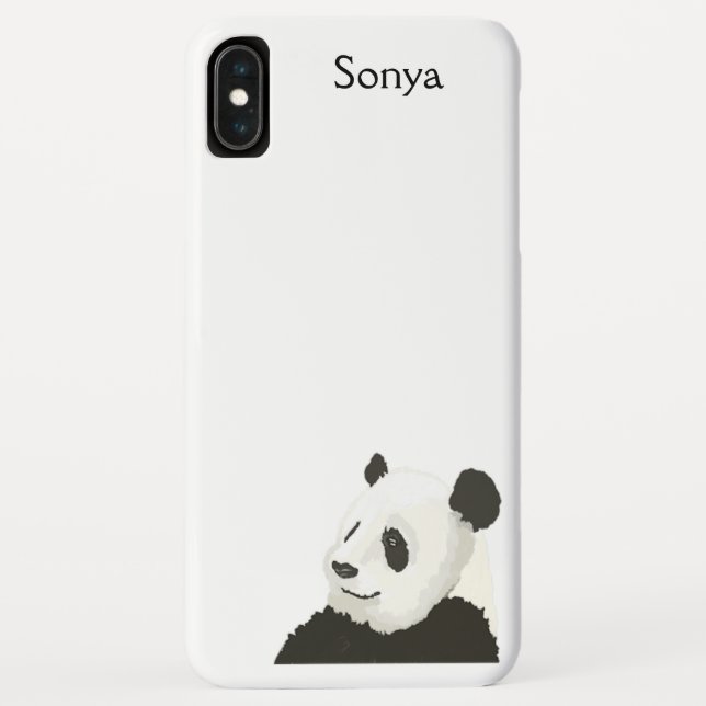 Funda De Case-Mate Para iPhone Estuche para iPhone Panda pintado (Reverso)