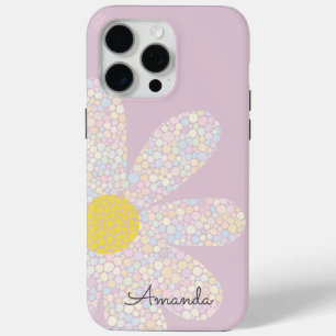 Funda Para iPhone 15 Pro Max Estuche para iPhone Pastel Daisy Funda-Mate