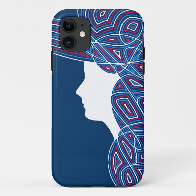 Funda De Case-Mate Para iPhone Estuche para iPhone Patriot Lady (Reverso)