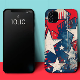 Funda Para iPhone 14 Pro Max De Case-Mate Estuche para iPhone patriótico Rustic Stars and St