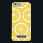 Funda Barely There Para iPhone 6 Estuche para iPhone patrón de lonas amarillas de v<br><div class="desc">Estuche para iPhone sencillo y moderno con un patrón de lonchas de limón,  un pop de color perfecto. Este funda personalizado será perfecto como regalo. Hay diseños similares disponibles.</div>