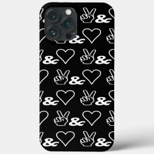 Funda Para iPhone 13 Pro Max Estuche para iPhone Peace & Love Funda-Mate