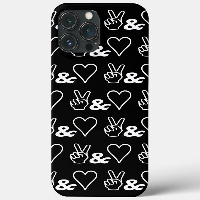 Funda De Case-Mate Para iPhone Estuche para iPhone Peace & Love Funda-Mate (Reverso )