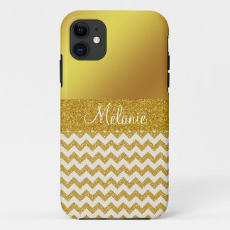 title_seo2 Estuche para iPhone Personalizado Chevron Gold