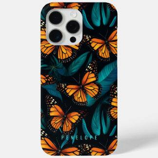 Funda Para iPhone 15 Pro Max Estuche para iPhone personalizado de mariposas mon
