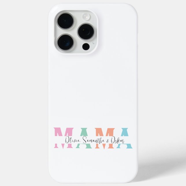 Funda De Case-Mate Para iPhone Estuche para iPhone personalizado de Pastel MAMA (Reverso )