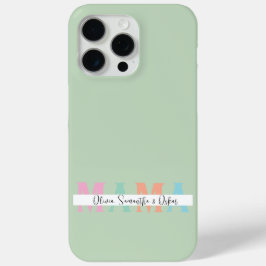 Funda Para iPhone 15 Pro Max Estuche para iPhone personalizado de Pastel MAMA