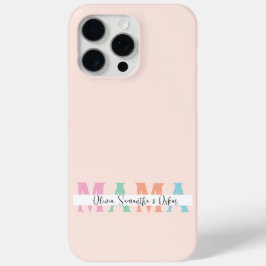 Funda Para iPhone 15 Pro Max Estuche para iPhone personalizado de Pastel MAMA