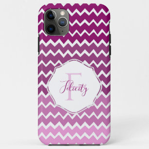 Funda Para iPhone 11 Pro Max Estuche para iPhone personalizado Magenta Ombre Ch