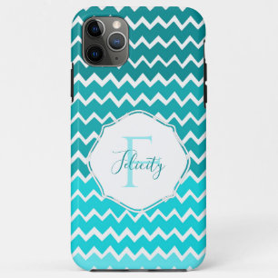 Funda Para iPhone 11 Pro Max Estuche para iPhone personalizado Ombre Chevron ve