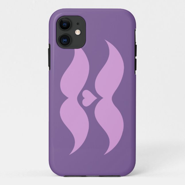 Funda De Case-Mate Para iPhone Estuche para iPhone personalizado Pink Mustaches (Reverso)