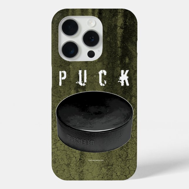Funda De Case-Mate Para iPhone Estuche para iPhone PUCK (Hockey) Funda-mate (Reverso )