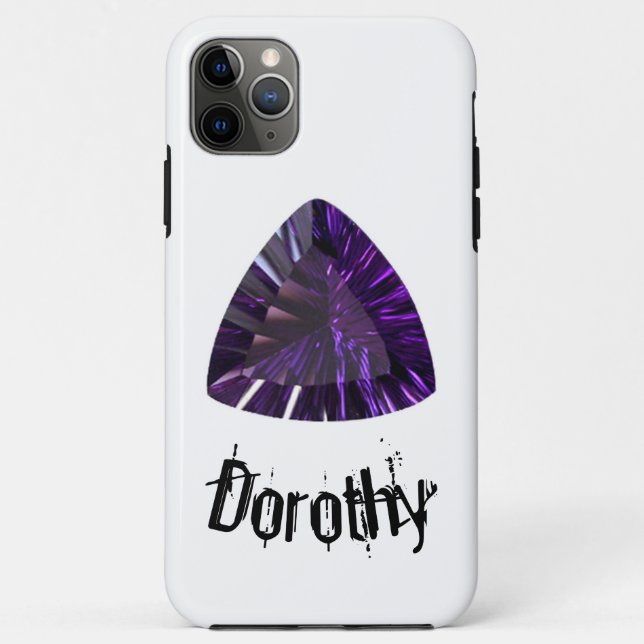 Funda De Case-Mate Para iPhone Estuche para iPhone púrpura Amethyst Gemstone (Reverso)