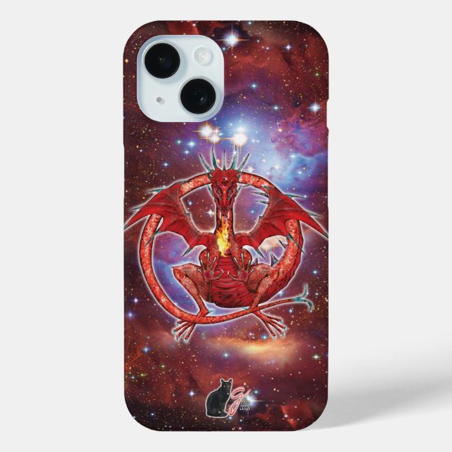 Funda De Case-Mate Para iPhone Estuche para iPhone Pyrope Cosmic Dragon Funda-Mat (Reverso )