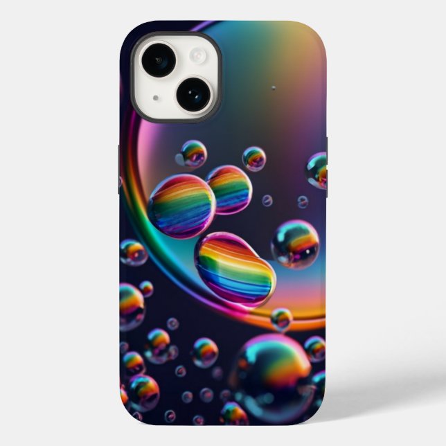 Funda De Case-Mate Para iPhone Estuche para iPhone Rainbow Droplet Funda-Mate (Reverso )