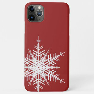 Funda Para iPhone 11 Pro Max Estuche para iPhone Red Snowflake