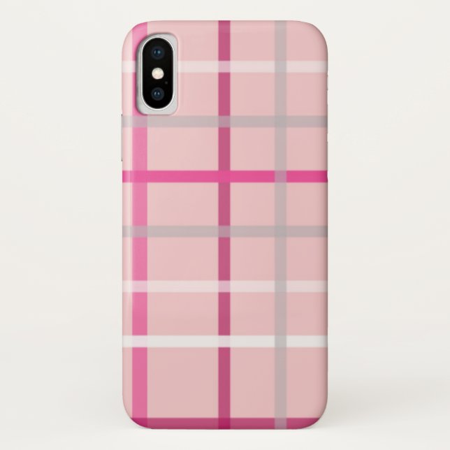 Funda De Case-Mate Para iPhone Estuche para iPhone rosa Plaid / iPad (Reverso)