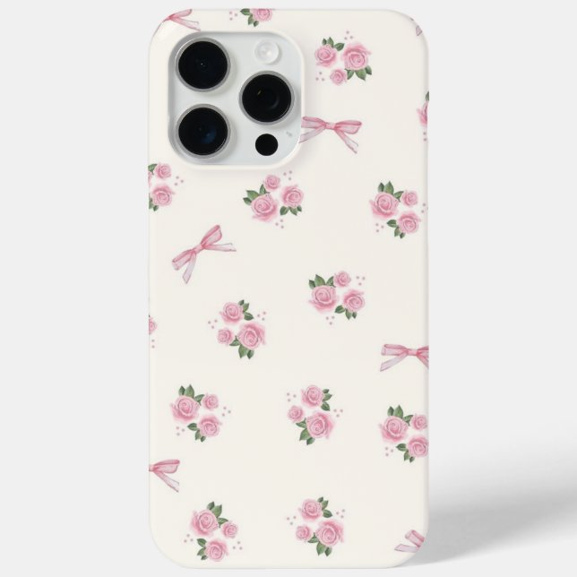 Funda De Case-Mate Para iPhone Estuche para iPhone Rosa y Bows (Reverso )