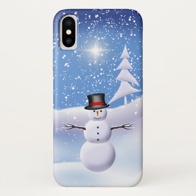 Funda De Case-Mate Para iPhone Estuche para iPhone Snowman (Reverso)