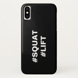 Funda Para iPhone X Estuche para iPhone #SQUAT #LIFT