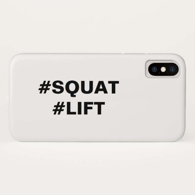 Funda De Case-Mate Para iPhone Estuche para iPhone #SQUAT #LIFT (Reverso (horizontal))