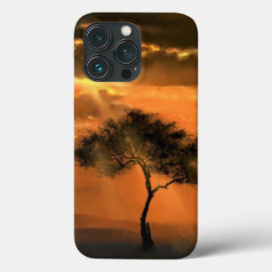 Funda Para iPhone 13 Pro Estuche para iPhone Sunrise Tree Sunbeams