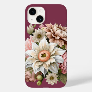 Funda Para iPhone 14 De Case-Mate Estuche para iPhone Sweet Pink and Cream Florals