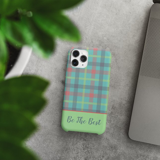 Funda De Case-Mate Para iPhone Estuche para iPhone Tartán verde-amarillo (Tartan green-yellow iPhone Case
)