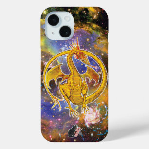 Funda Para iPhone 15 Estuche para iPhone Topaz Cosmic Dragon Funda-Mate