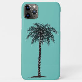 Funda Para iPhone 11 Pro Max Estuche para iPhone turquesa Palm Tree