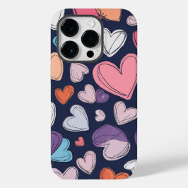 Funda Para iPhone 14 Pro De Case-Mate Estuche para iPhone Vibrant Hearts - Idea de regal