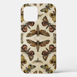 Funda Para iPhone 12 Estuche para iPhone Vintage Moths Funda-Mate