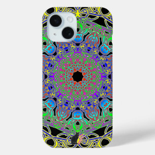 Funda Para iPhone 15 Estuche para iPhone Vivacious Spectra Glyph Funda-