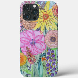 Funda Para iPhone 13 Pro Max Estuche para iPhone Watercolor Flowers