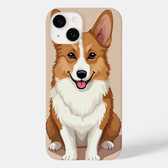Funda De Case-Mate Para iPhone Estuche para iPhone Welsh Corgi (Reverso )