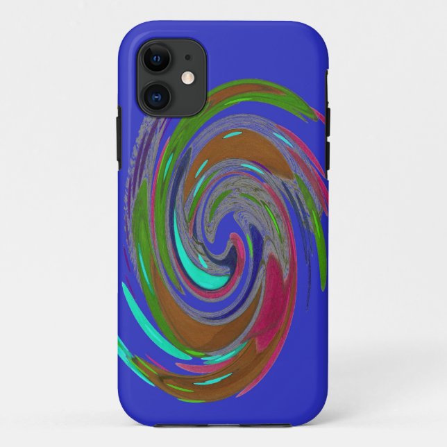 Funda De Case-Mate Para iPhone Estuche para iPhone Whirlwind Blue Funda-Mate (Reverso)