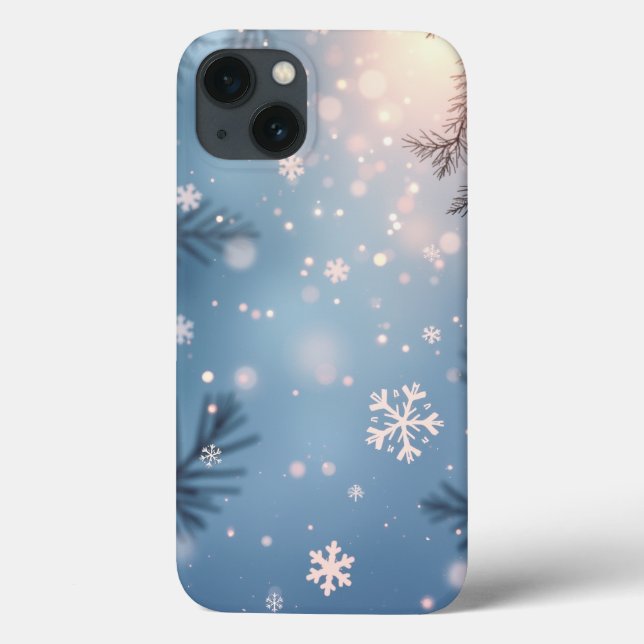 Funda De Case-Mate Para iPhone Estuche para iPhone Winter Wonderland Sparkle (Reverso)