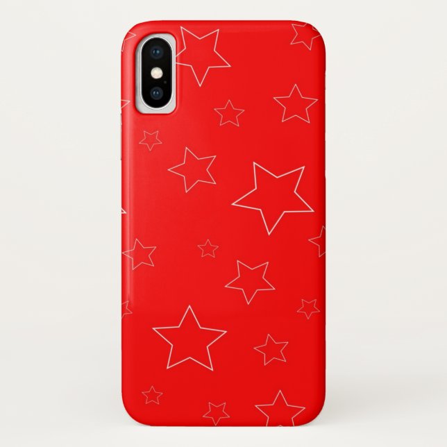 Funda De Case-Mate Para iPhone estuche para iPhone y iPad de Red Stars (Reverso)