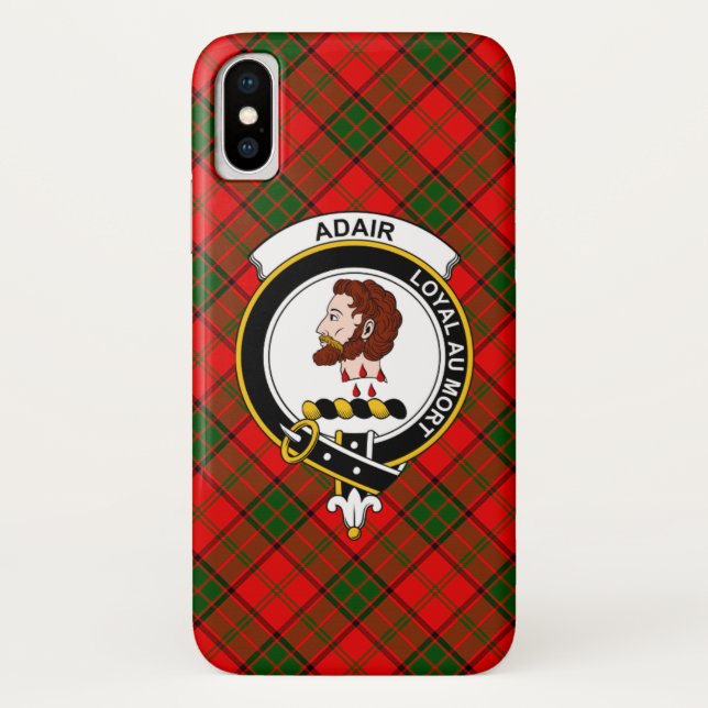 Funda De Case-Mate Para iPhone Estuche para teléfono Adair Scottish Clan Tartan (Reverso)