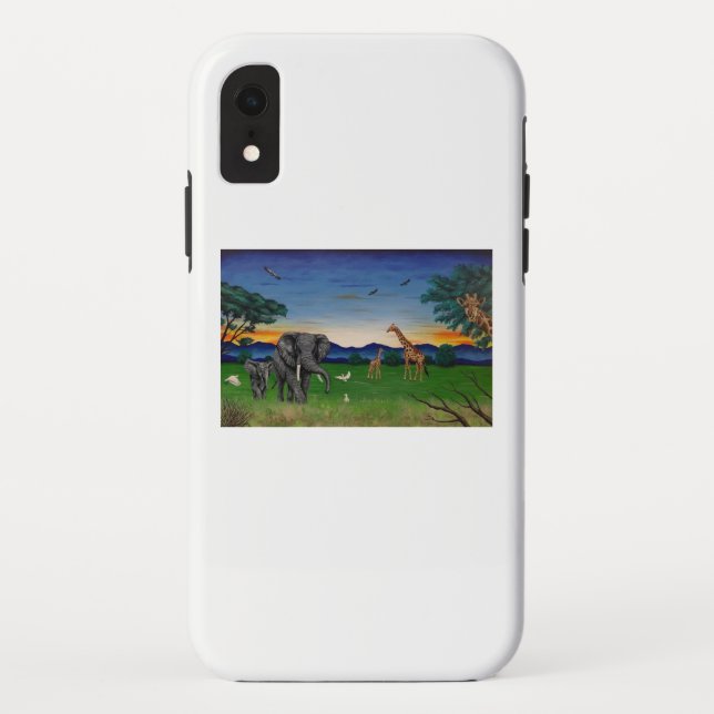 Funda De Case-Mate Para iPhone Estuche para teléfono "African Sunset" (Reverso)