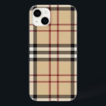 Funda Para iPhone 14 Plus De Case-Mate Estuche para teléfono Beige Plaid<br><div class="desc">Estuche para teléfono Beige</div>