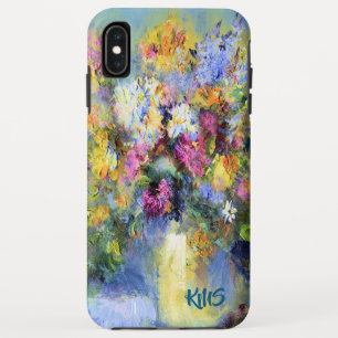 Funda Para iPhone XS Max Estuche para teléfono celular con pinturas florale
