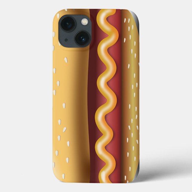 Funda De Case-Mate Para iPhone Estuche para teléfono celular de Hot dog divertido (Reverso)