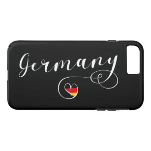 Funda Para iPhone 8 Plus/7 Plus Estuche para teléfono celular Heart Germany, bande