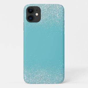 Funda Para iPhone 11 Estuche para teléfono color turquesa y polvo de pl